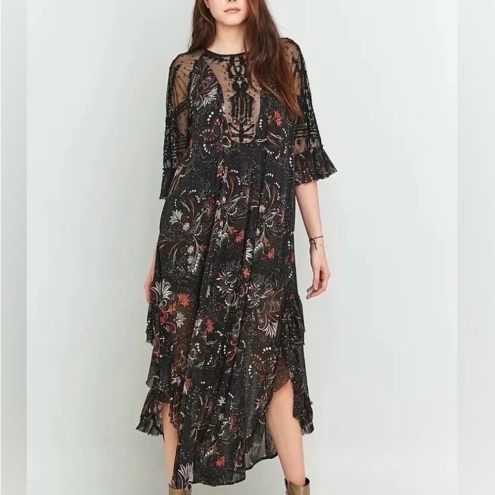 Free People (rare) Spirit of the Wild Beaded Dress.